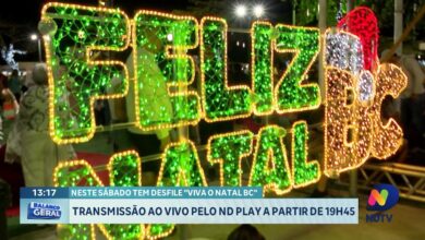 Desfile Viva o Natal BC será transmitido ao vivo pelo ND Play neste sábado