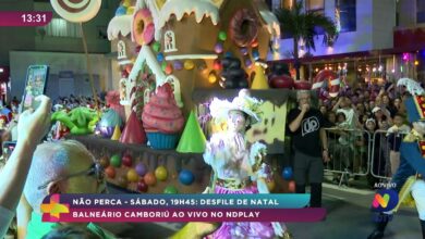 Desfile de Natal volta a encantar a Avenida Atlântica nesta quarta-feira