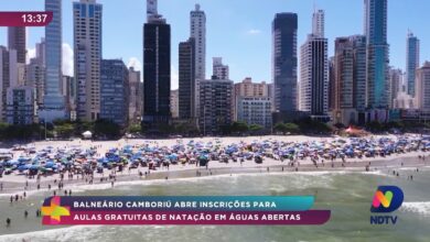 Balneário Camboriú lança aulas gratuitas de natação em águas abertas