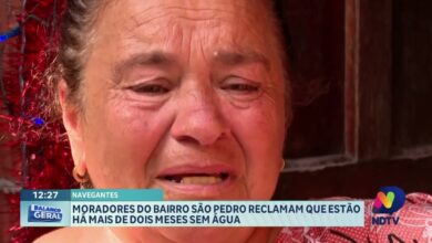 Moradores do São Pedro em Navegantes reclamam de falta d’água
