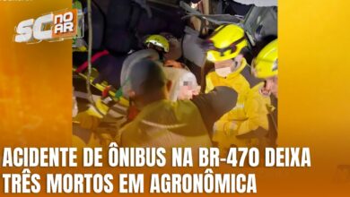 Três pessoas morrem em acidente de ônibus na cidade de Agronômica