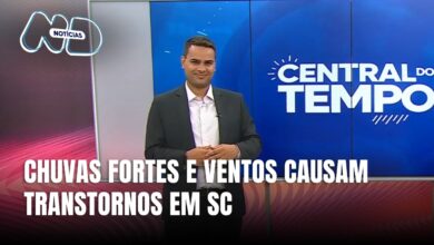Central do Tempo – Chuva forte causa alagamentos e transtornos no Vale do Itajaí
