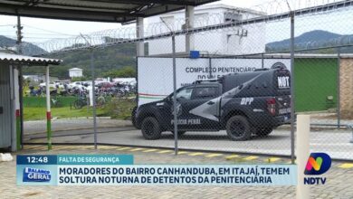 Soltura noturna de detentos preocupa moradores do Canhanduba, em Itajaí