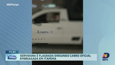 Servidora pública é flagrada embriagada ao volante de carro oficial