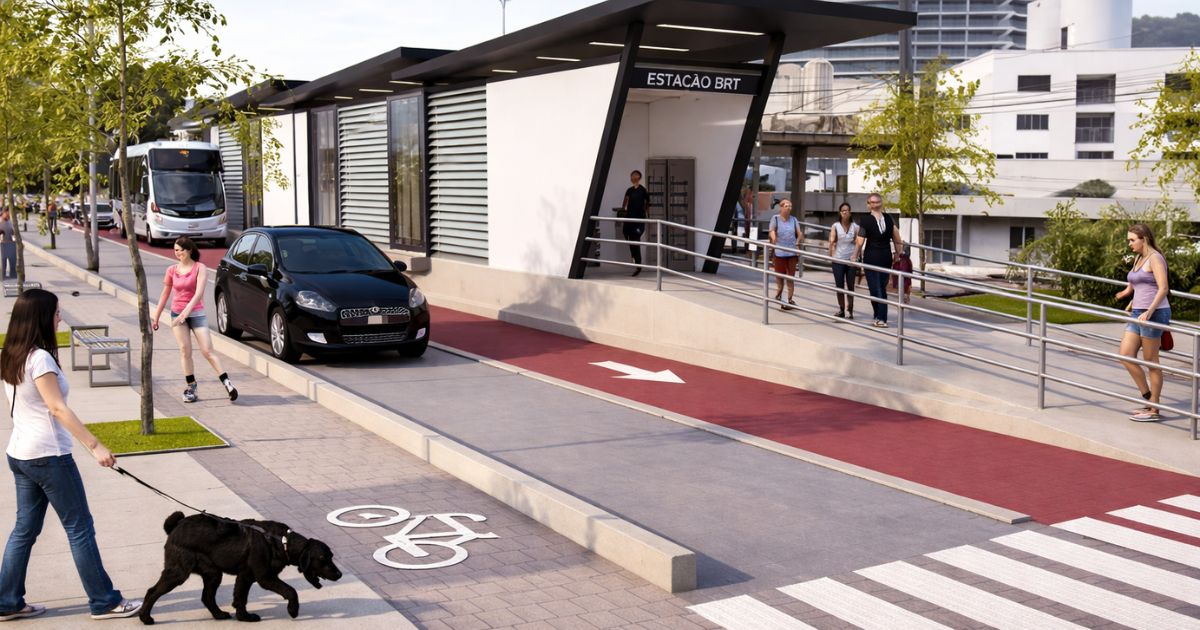 BRT que promete revolucionar transporte em SC