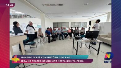 Café com História abre programação no Teatro Bruno Nitz
