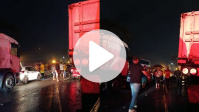 BR-101 em SC tem fila de mais de 20 km após acidente