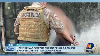 Homem invade creche durante fuga da polícia e gera tensão em Itajaí