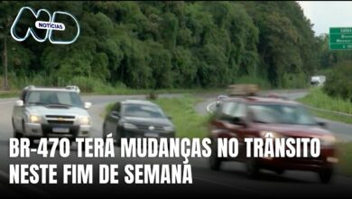 Obras da BR-470 provocam mudanças no tráfego no Vale do Itajaí