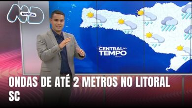 Vento deixa mar agitado e céu fica nublado em grande parte de SC