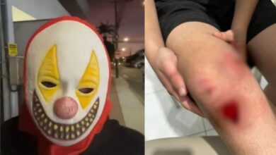 Adolescente agredido em Itajaí é vizinho de homem com máscara de palhaço