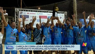 Cabeça de Cobra vence final e leva o título no futebol de areia de Navegantes