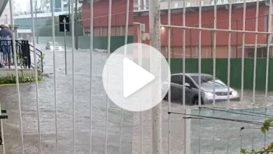 Itapema registra pontos de alagamentos e suspende aulas em unidades escolares