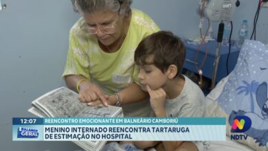 Menino internado reencontra tartaruga de estimação no hospital