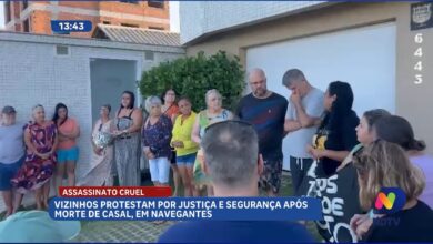 Comunidade se mobiliza após morte de casal em Navegantes