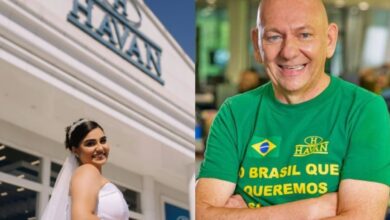 Noiva faz fotos na Havan antes do casamento e Hang reage