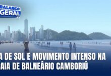 Sábado de sol movimenta praias em Balneário Camboriú