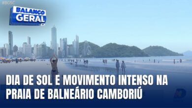 Sábado de sol movimenta praias em Balneário Camboriú