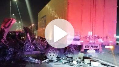 Grave acidente bloqueia pista e provoca fila na BR-101 em SC