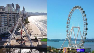 Arte vai ‘vestir’ a roda-gigante milionária em praia de SC