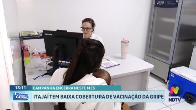 Itajaí registra baixa vacinação contra gripe antes do fim da campanha