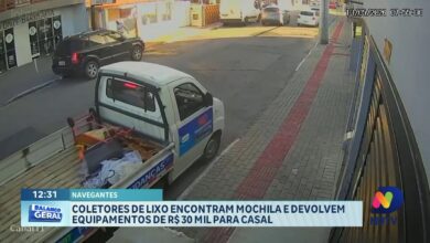 exemplo de honestidade, Coletores devolvem mochila com equipamentos avaliados em R$ 30 mil