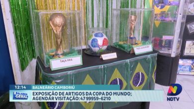 Exposição da Copa do Mundo atrai visitantes em Balneário Camboriú