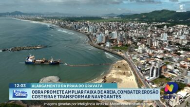 Obra promete ampliar faixa de areia e conter erosão em Navegantes