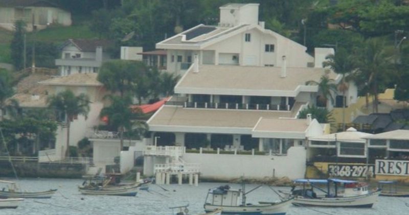 Área da piscina