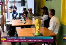 Rua de Balneário Camboriú ganha decoração especial no clima da Copa