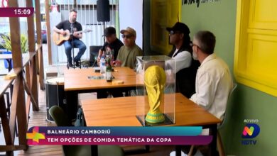 Rua de Balneário Camboriú ganha decoração especial no clima da Copa