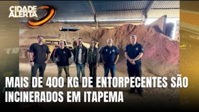 Polícia Civil incinera mais de 400 kg de drogas apreendidas em Itapema