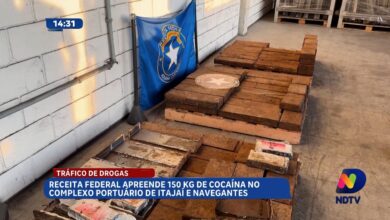 Receita apreende 150 kg de cocaína em portos de Itajaí e Navegantes