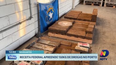 Receita Federal apreende 150 quilos de cocaína no Porto de Itajaí