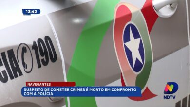 Suspeito morre em confronto com a polícia durante ação em Navegantes