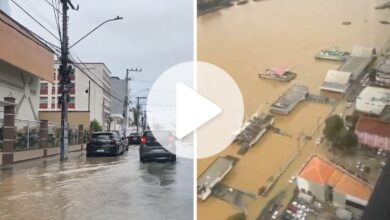 Maré alta que alagou ruas de Itajaí vai se repetir no fim de semana, diz Defesa Civil