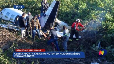 Acidente aéreo em Navegantes teve falha no motor, aponta Cenipa