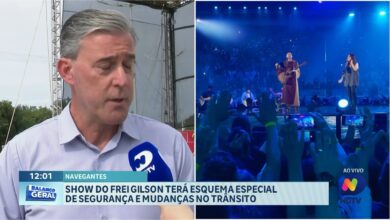 Show de Frei Gilson em Navegantes terá trânsito e segurança reforçados