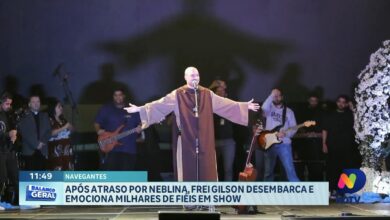 Navegantes recebe Frei Gilson em noite de emoção e grande públic