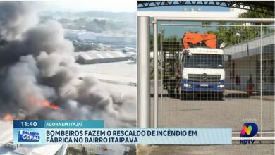 Incêndio atinge fábrica da AMC Têxtil e mobiliza equipes em Itajaí