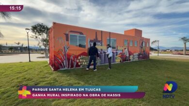 Parque Santa Helena em Tijucas recebe mural inspirado em Hassis