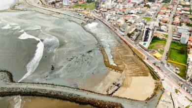 Praia que 'quase desaparece' em SC entra na reta final após obra de R$ 31,5 milhões superar 90%