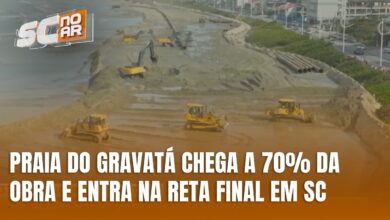 Alargamento da Praia do Gravatá entra na reta final em Navegantes