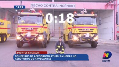 Bombeiros de aeródromo garantem segurança 24h no Aeroporto de Navegantes
