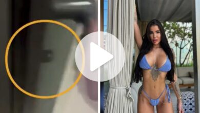 Vídeo mostra porta trancada e marca de pé no apartamento onde modelo de SC morreu em Dubai